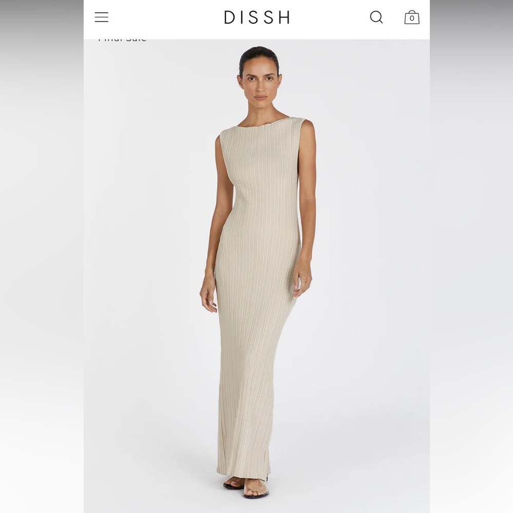 DISSH Sienna Stone Knit Midi Dress